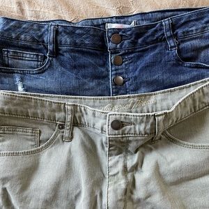 Two pairs of jeans shorts